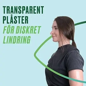 TRANSPARENT PLÅSTER FÖR DISKRET LINDRING