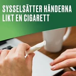 SYSSELSÄTTER HÄNDERNA LIKT EN CIGARETT