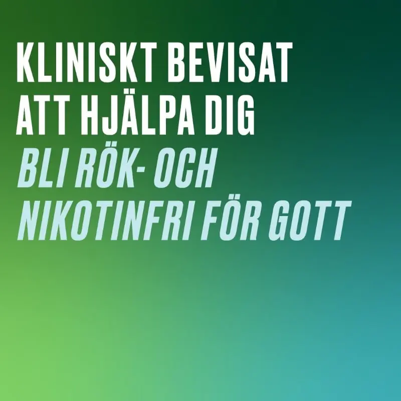 KLINISKT BEVISAT ATT HJÄLPA DIG BLI RÖK-OCH NIKOTINFRI FÖR GOTT