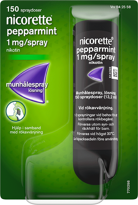nicorette® pepparmint munspray 1mg/spray nikotin