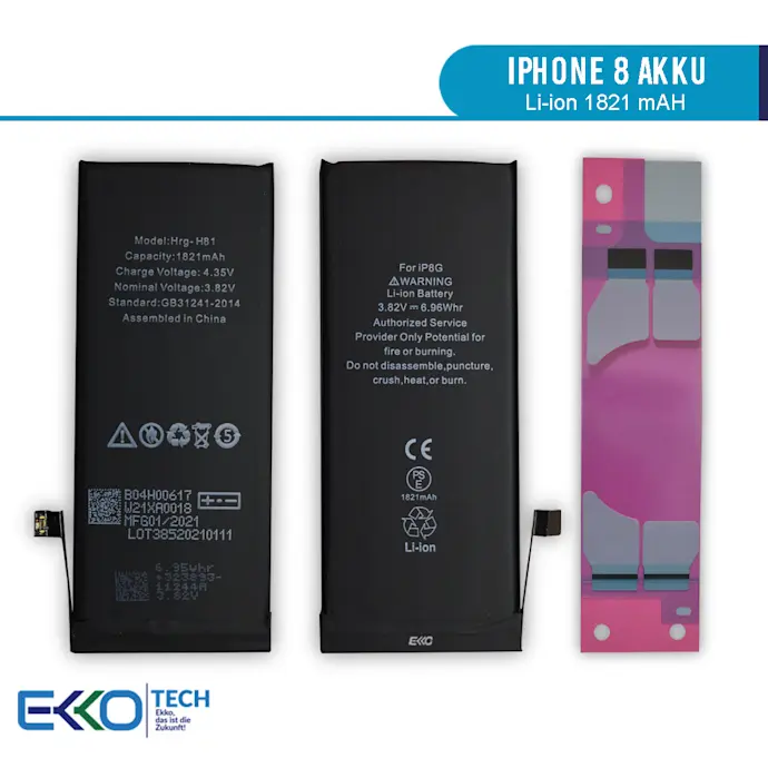 Für iPhone 8 Akku Li-ion 1821 mAh
