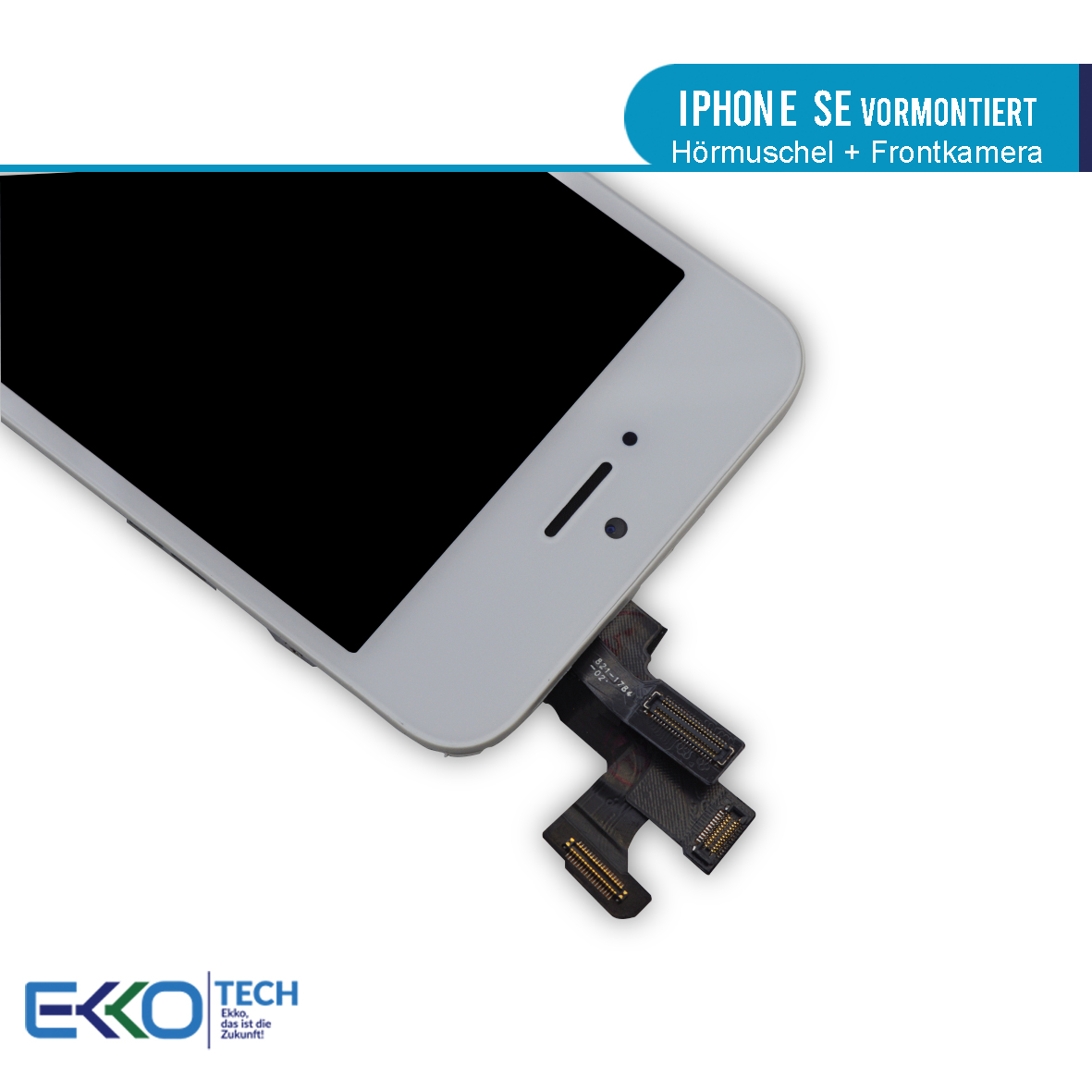 iPhone SE Hörmuschel-Frontkamera Vormontiert Weiß 01
