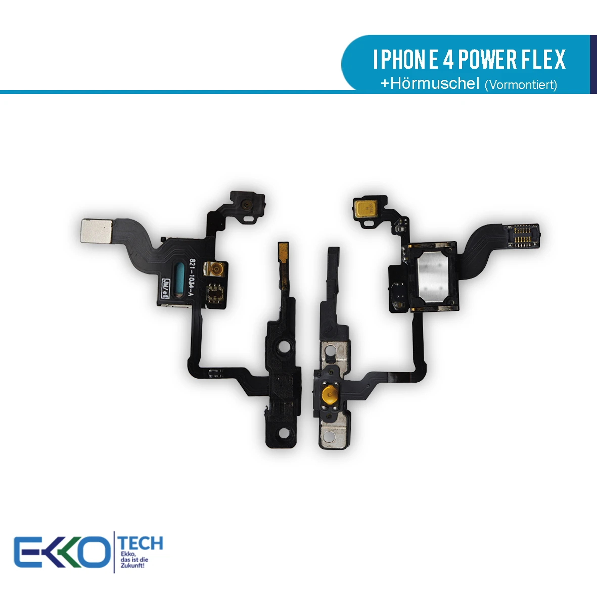 Für iPhone 4 Power Flex + Hörmuschel (Vormontiert)