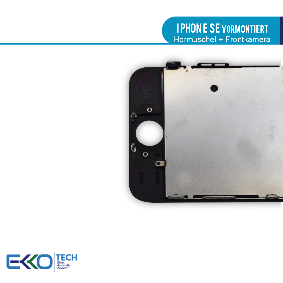 iPhone SE Hörmuschel-Frontkamera Vormontiert Schwarz 02