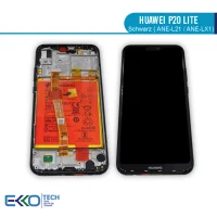 Für Huawei P20 lite Display (Schwarz)