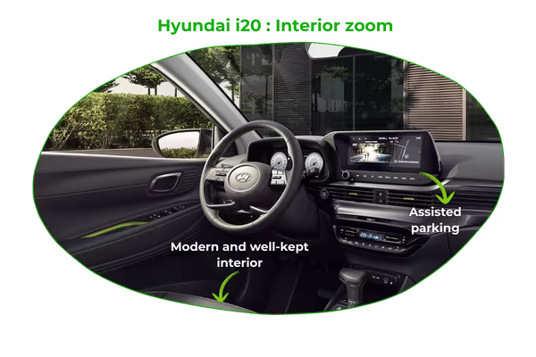 Interior zoom Hyundai i20