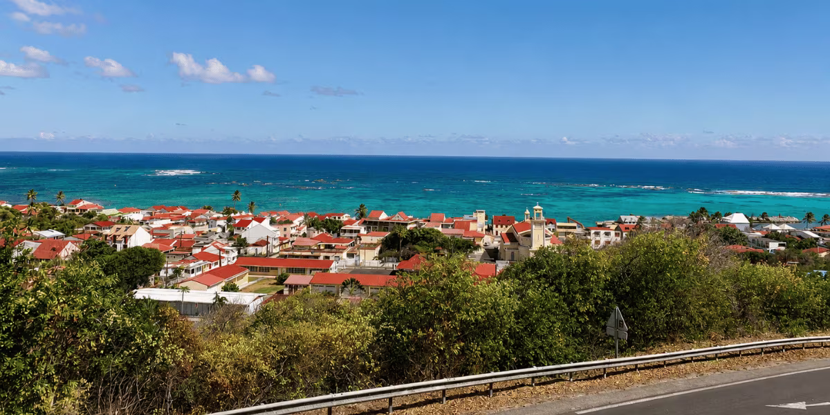 Vue panoramique sur Capesterre-de-Marie-Galante