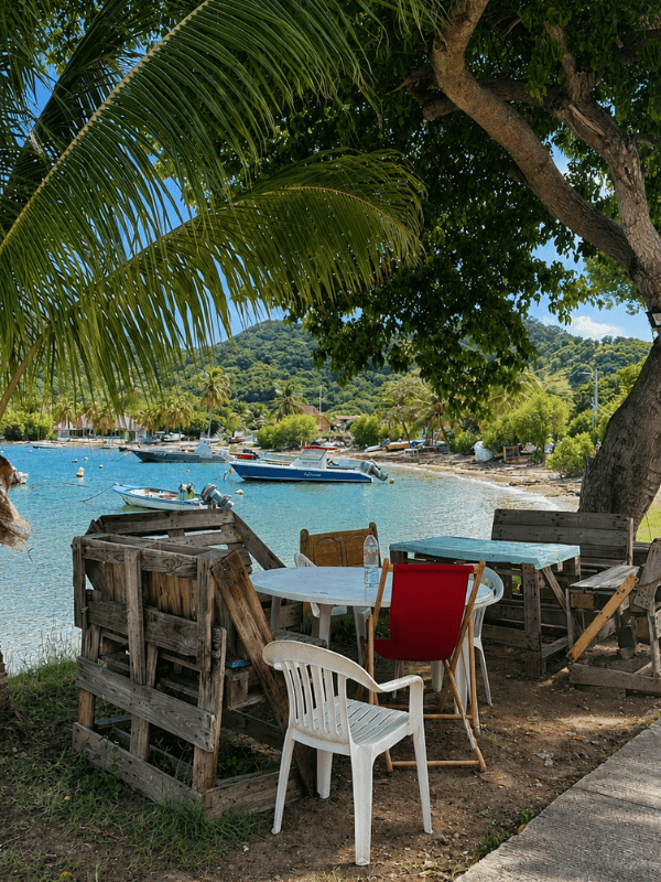 Seafront Terrace in Grande Anse, Les Saintes
