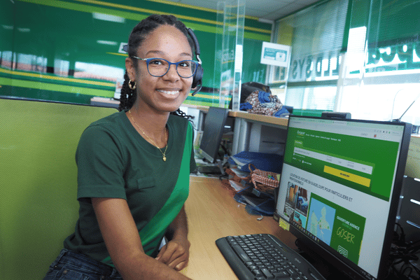 L'équipe d'accueil d'Europcar Guadeloupe