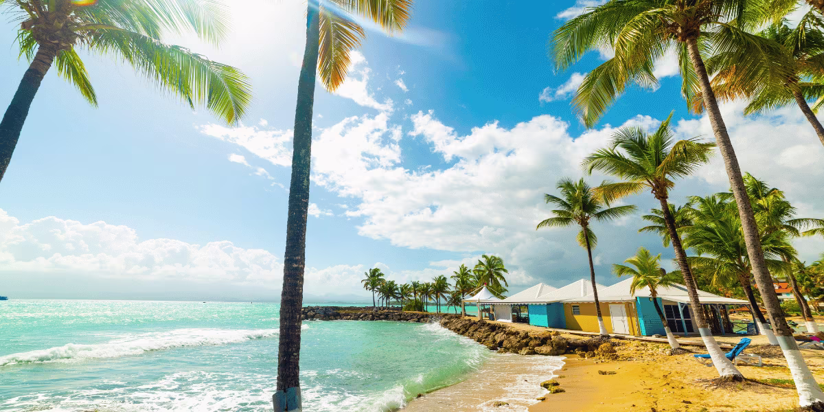 plage bas du fort Europcar guadeloupe location voiture 1200 600