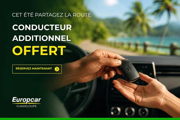 offfre connducteur additionnel location de voiture guadeloupe