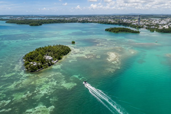 grand cul de sac marin vue aerienne guadeloupe