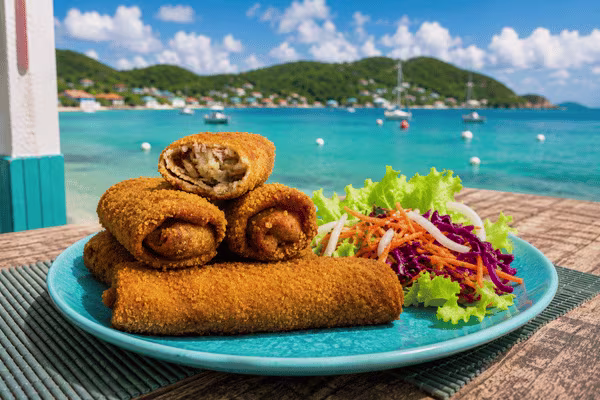 Crêpes de poisson, spécialité des Saintes