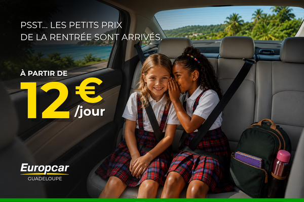Petits prix de la rentrée – Location de voiture en Guadeloupe