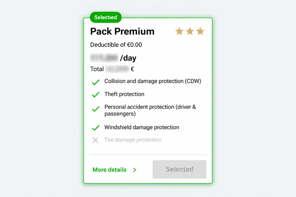 Super Collision Damage Waiver – Europcar Guadeloupe Premium Pack
