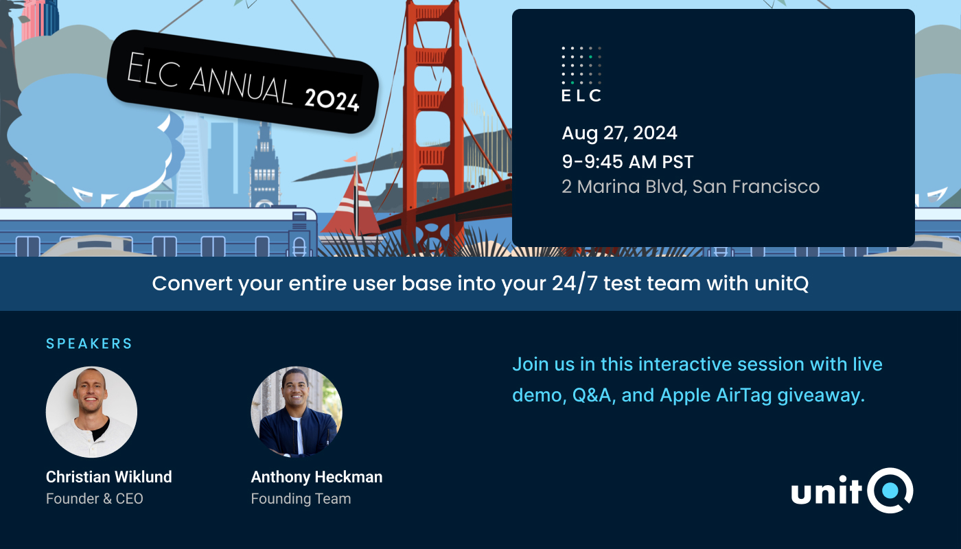 unitQ to demo at ELC Annual 2024: Elevate observability with user feedback data