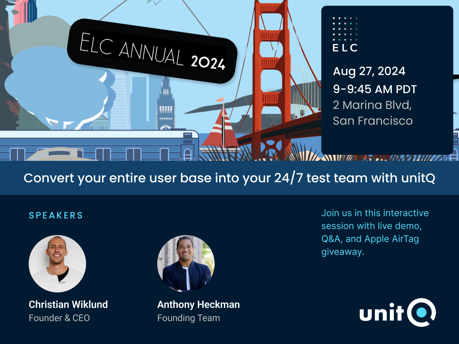 unitQ to demo at ELC Annual 2024: Elevate observability with user feedback data