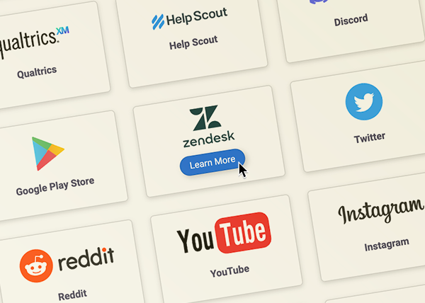 From app stores to Zendesk, our roster of user feedback channels grows
