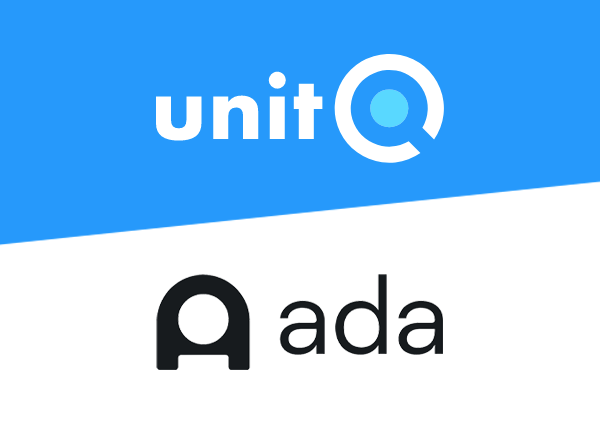 unitQ + Ada integration: Transforming automated chatbot conversations into better product quality