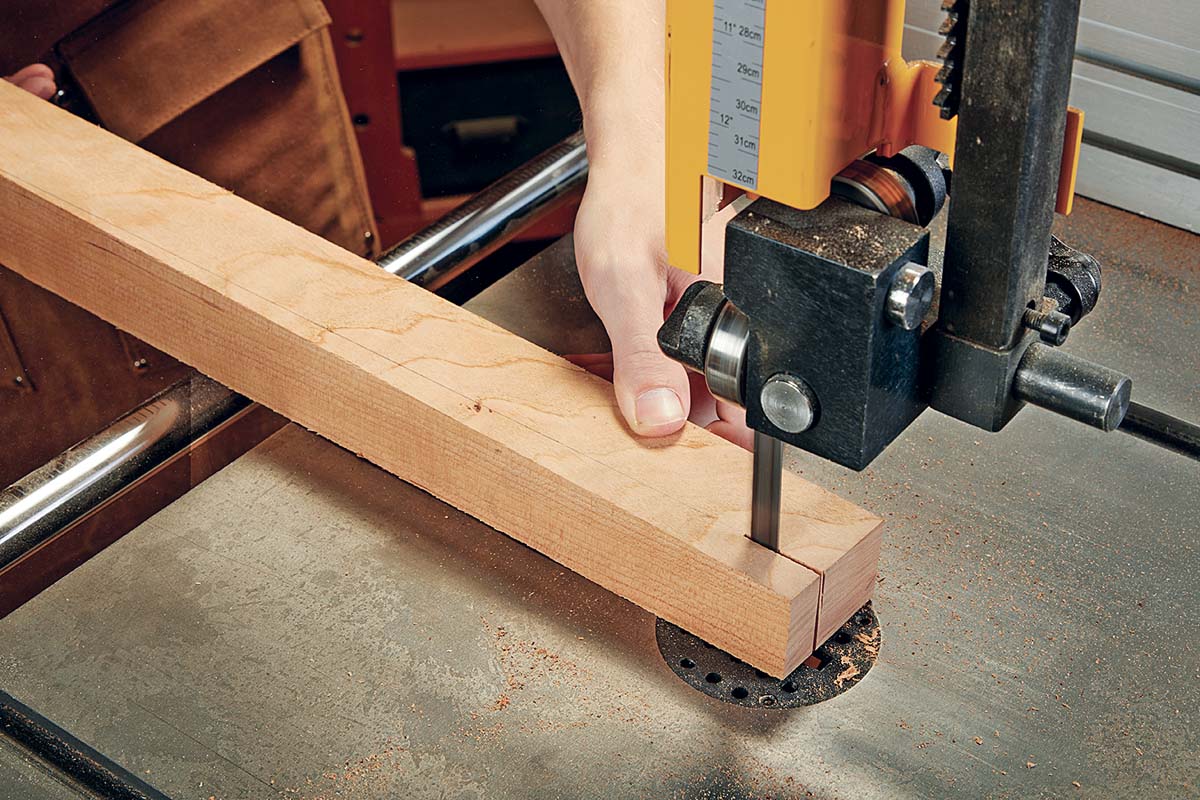 making finishing cuts on taper end