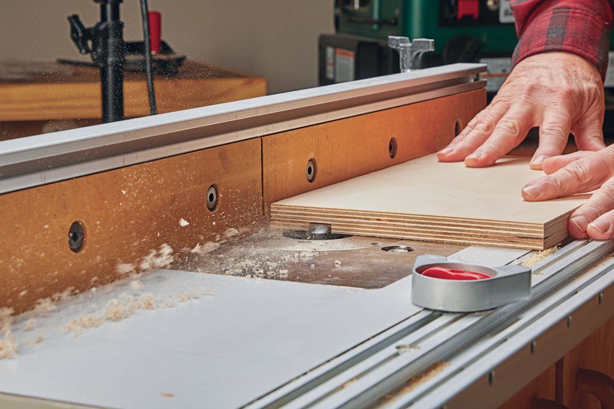 Getting Clean Cuts in Plywood