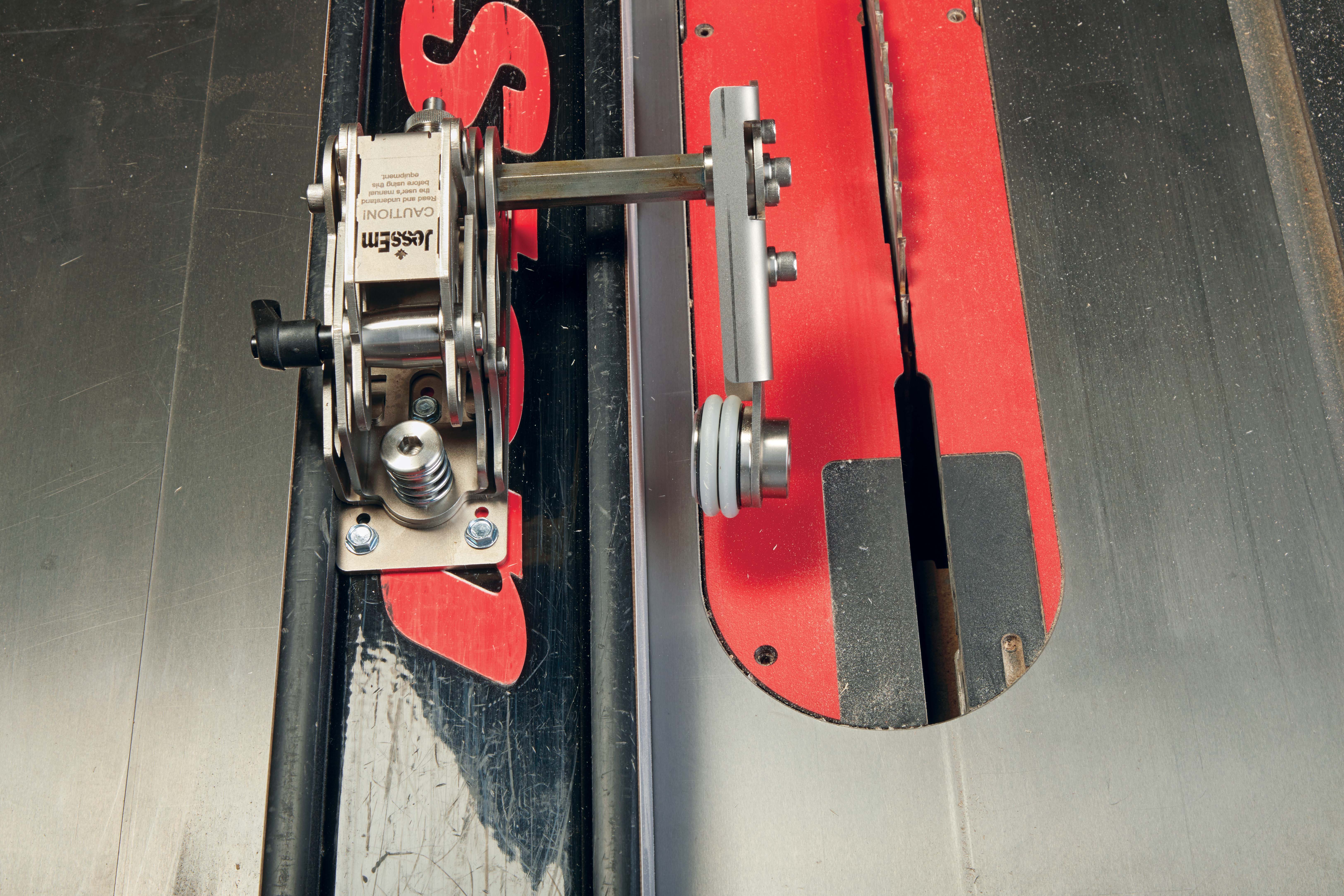 STS Stock Guide arms lock stock piece as it's pushed through