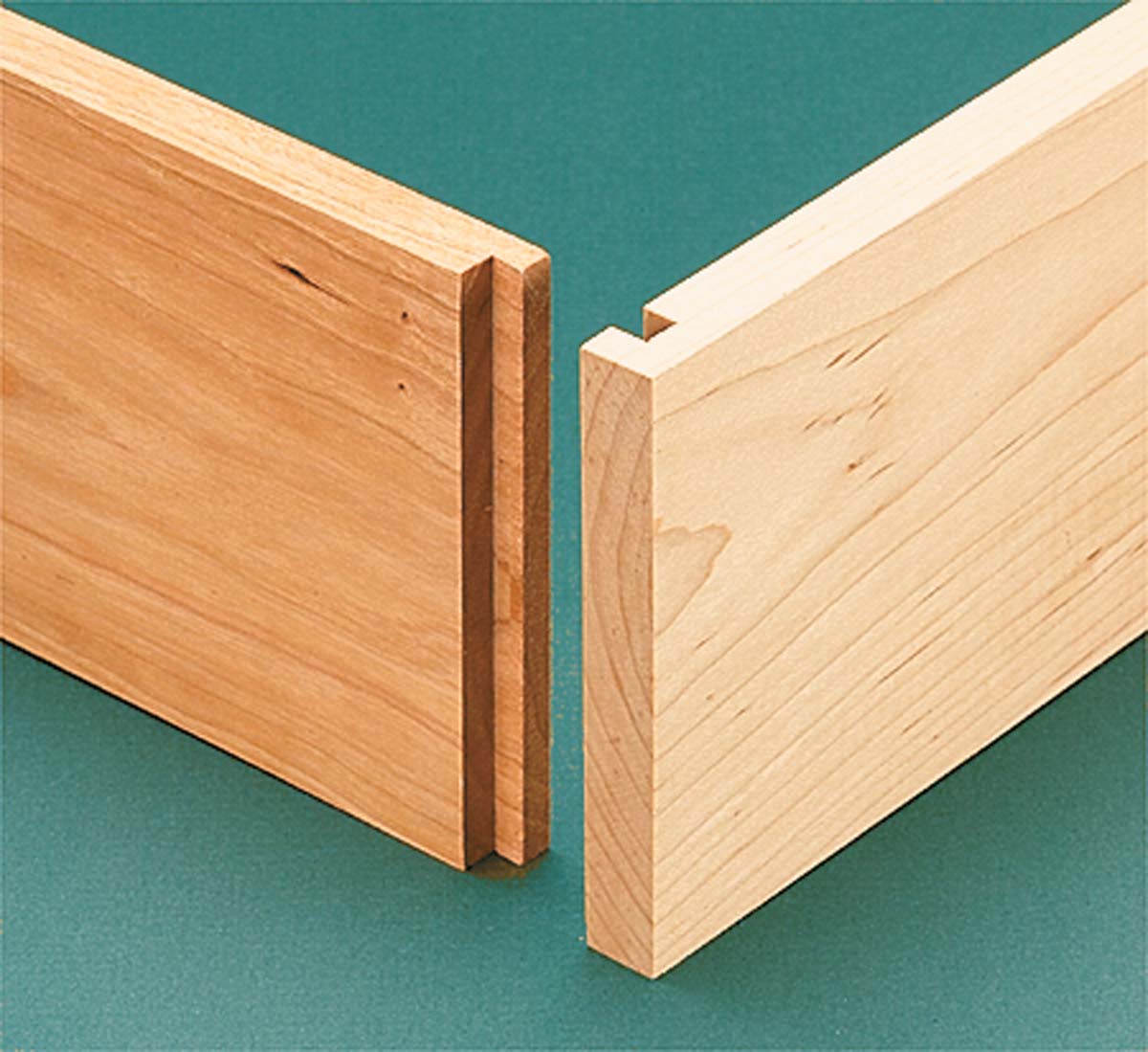 example of rabbet cut for joning two pieces of wood