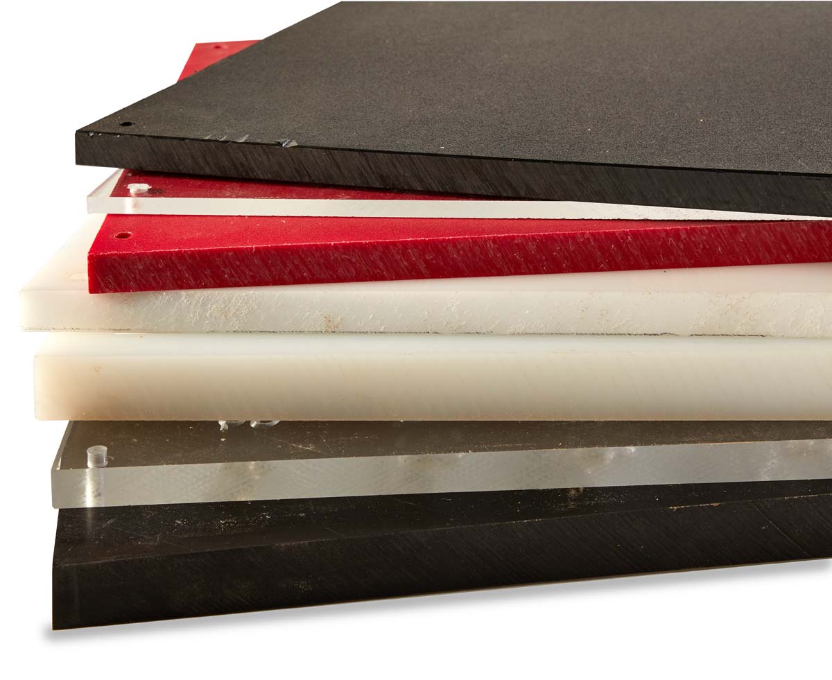 stack of various different plastic slabs
