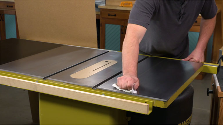 Maintaining a Cast Iron Table Saw Top
