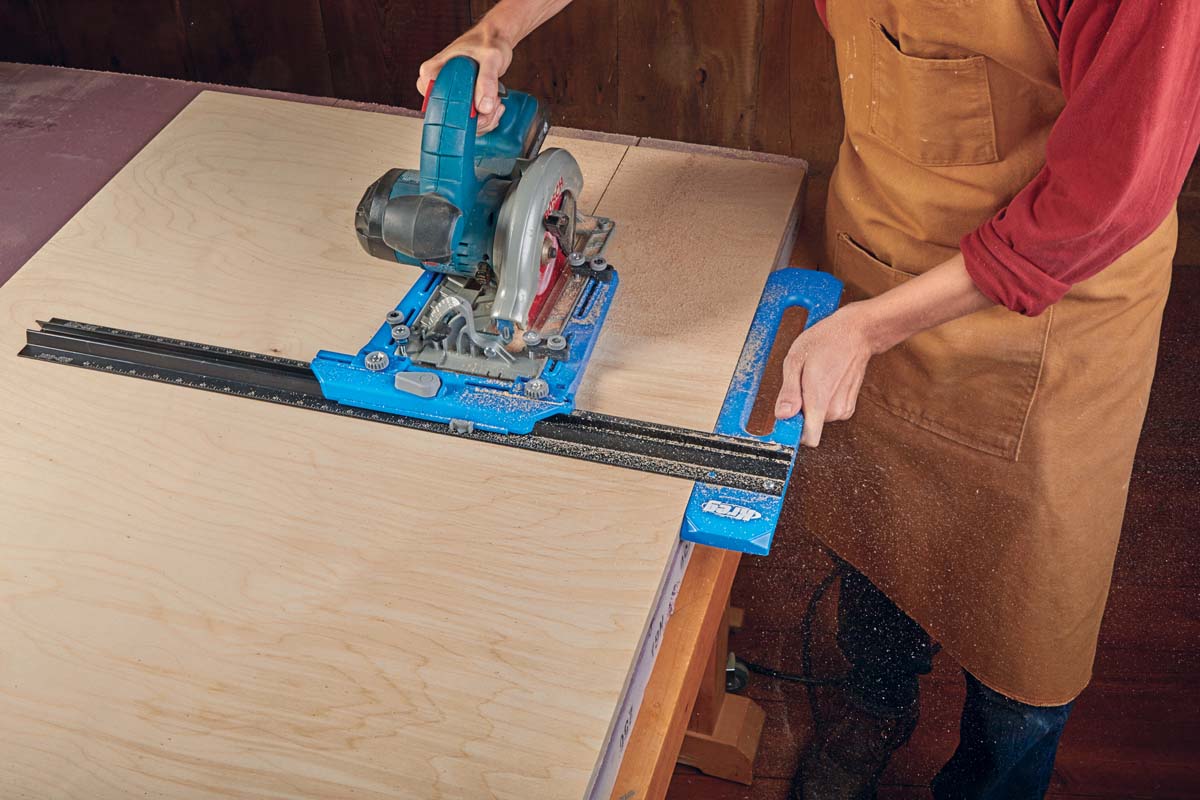 image of how to use the Kreg rip cut guide