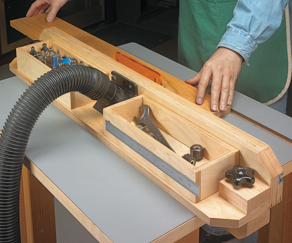 Router Table Fence Storage | Woodsmith