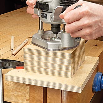 End-Drilling Router Jig