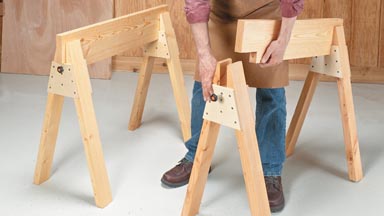 Stow-Away Sawhorses