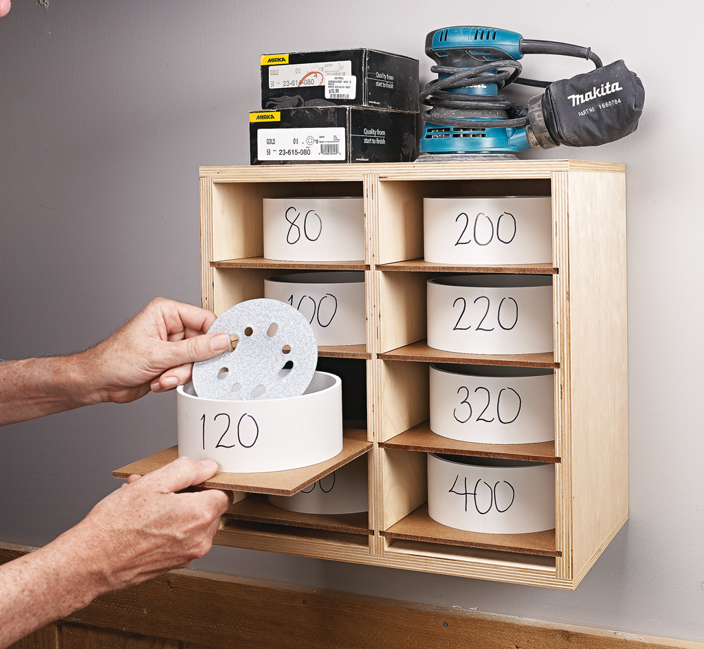 Smart Sandpaper Storage - FineWoodworking