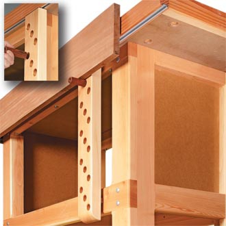 DIY T-Track Board Jack for Your Woodworking Bench