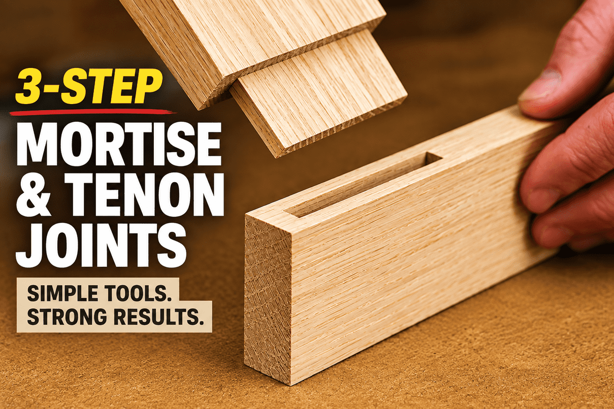 How to Make Mortise and Tenon Joints in 3 Simple Steps