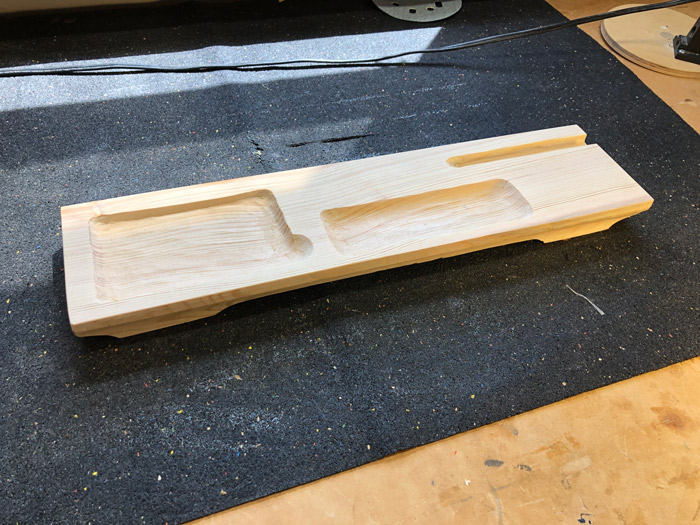 Top surface of desk bowl