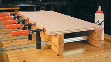DIY Bar Clamp Stands for Easier Panel Glue-Ups