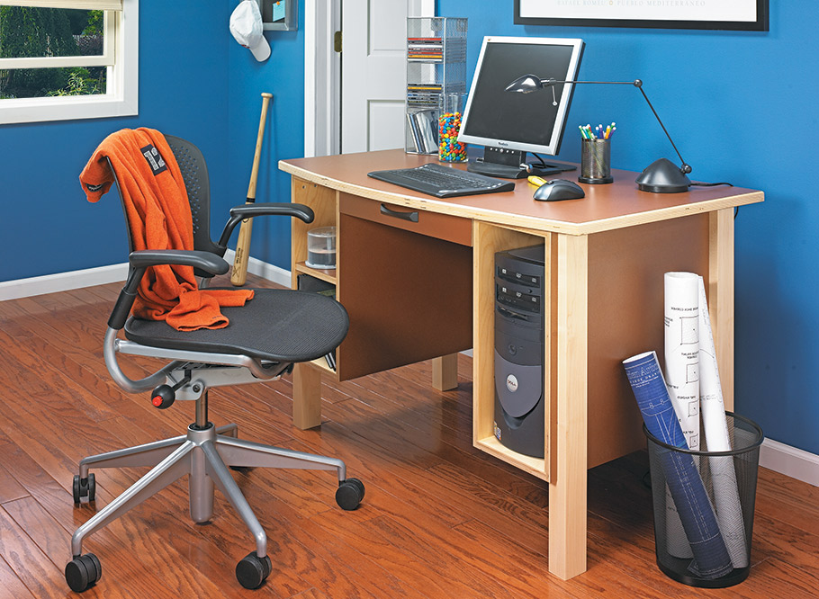 Compact student desk plan