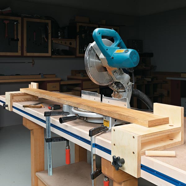 Versatile Miter Saw Workstation Woodsmith, Best Chop Saw For Hardwood Floors