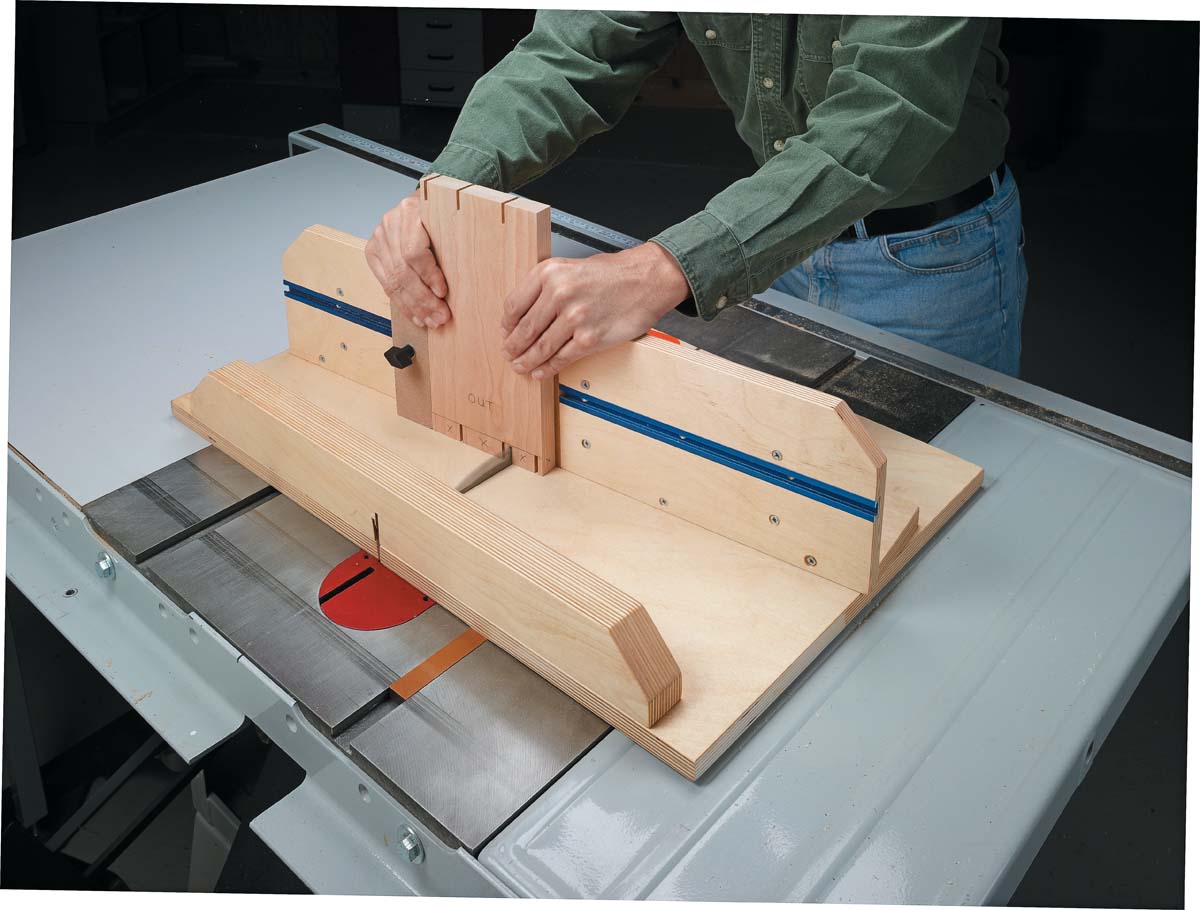 making angled cuts with repositioned stop blocks