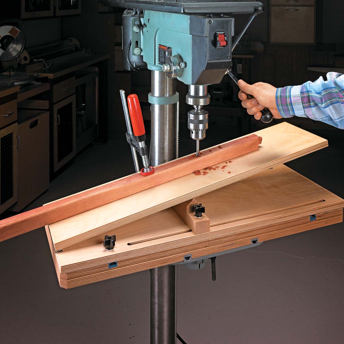 Variable Angle Drill Press Jig