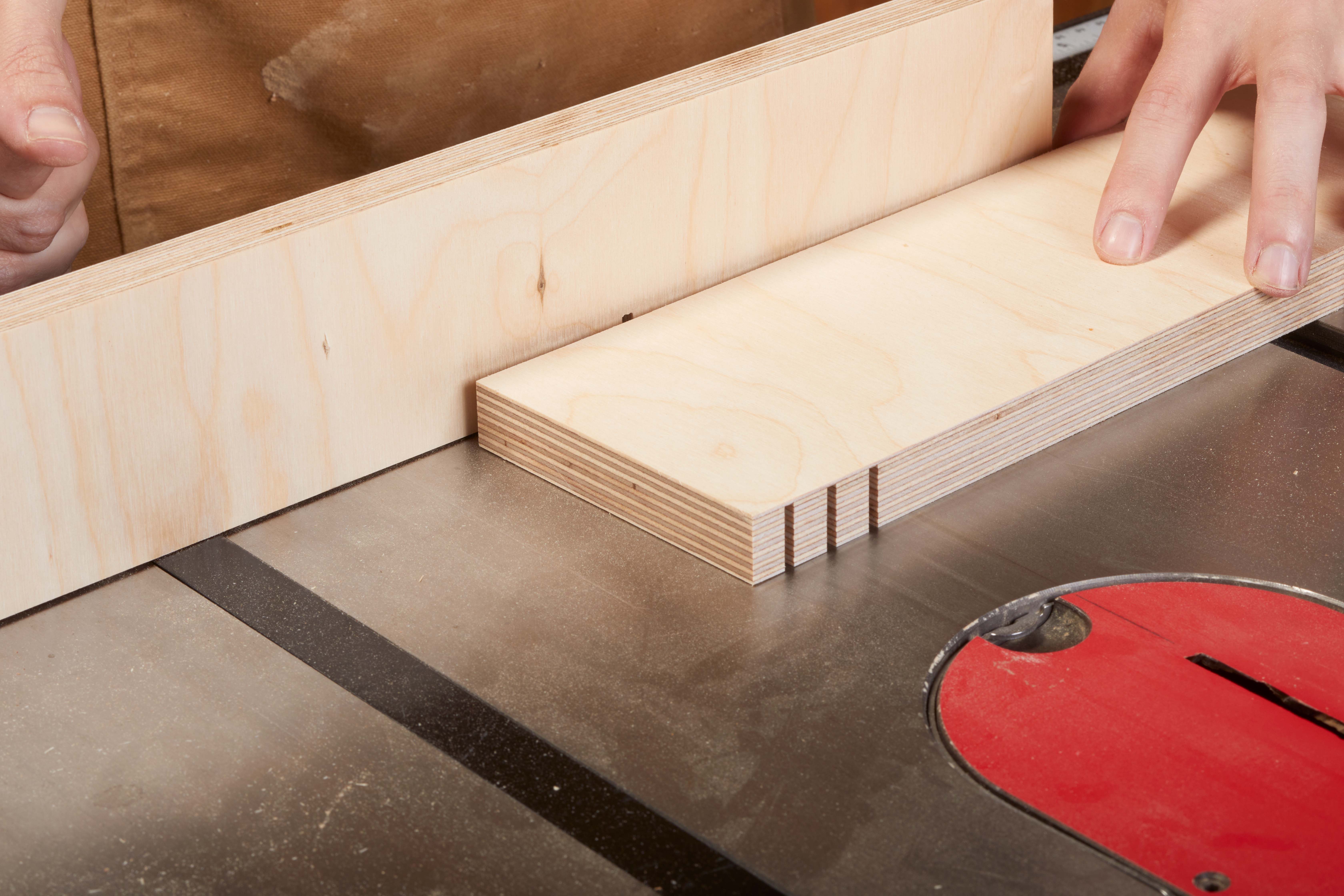 Image shows to space kerf cuts