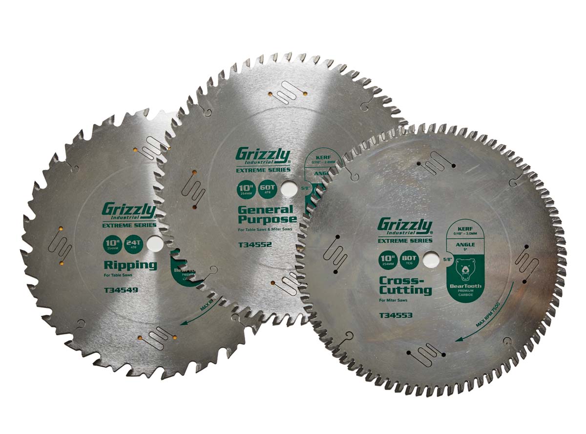 Grizzly Extreme Series blades