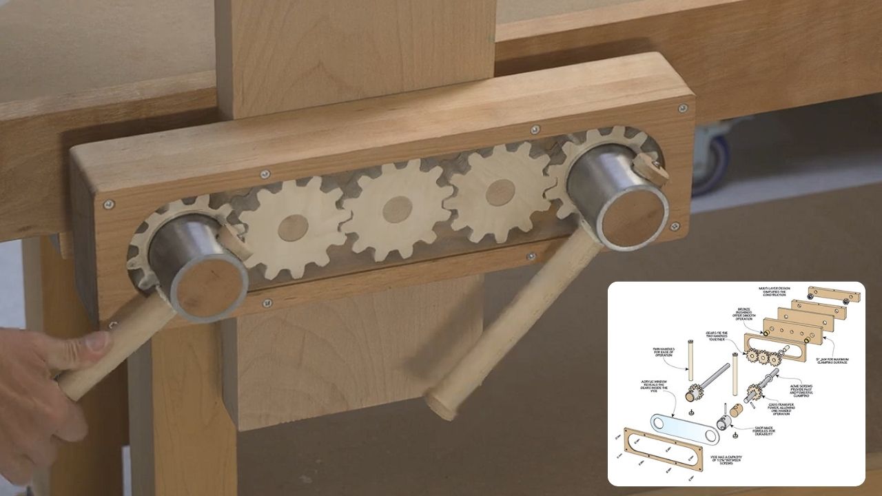 This Vise Adds Style and Function to your Workbench