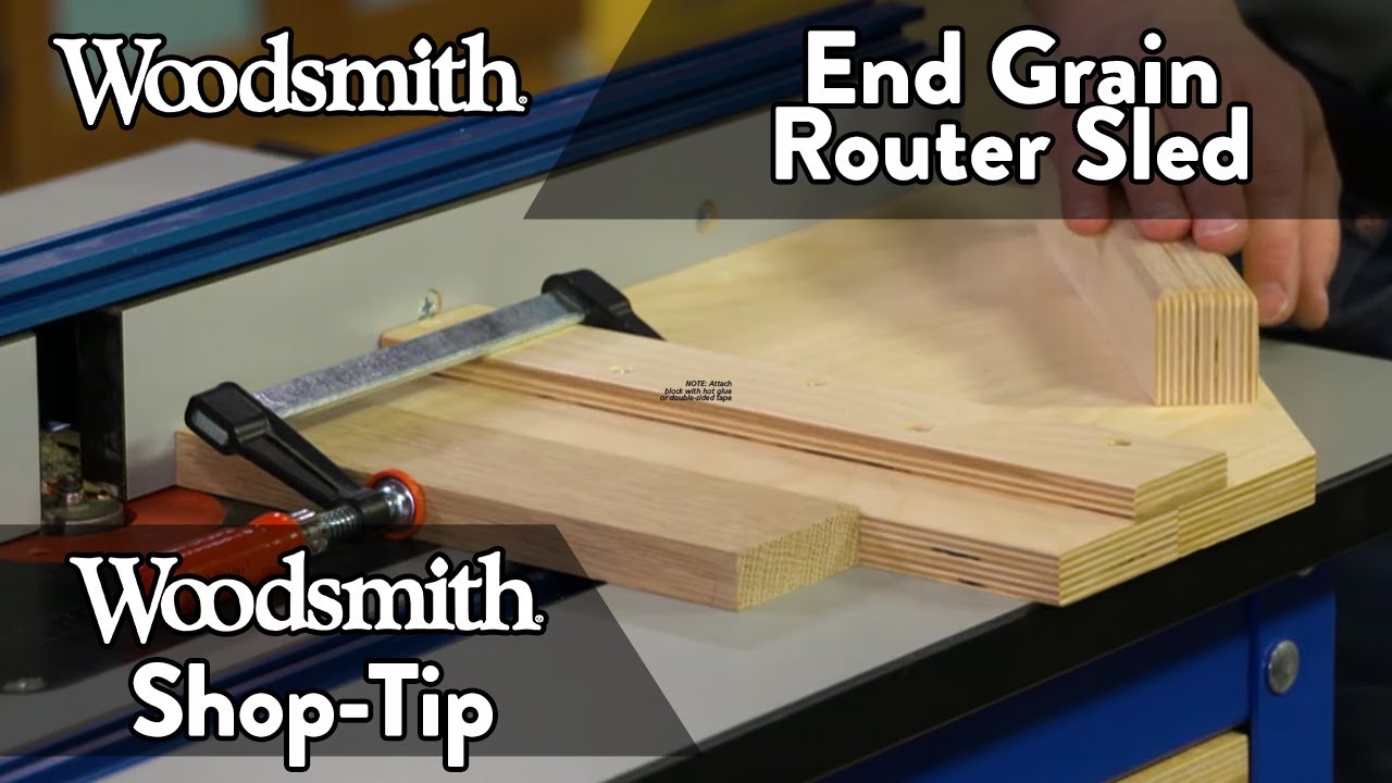 End Grain Router Sled