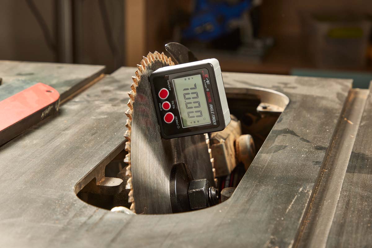 digital angle gauge measuring table saw