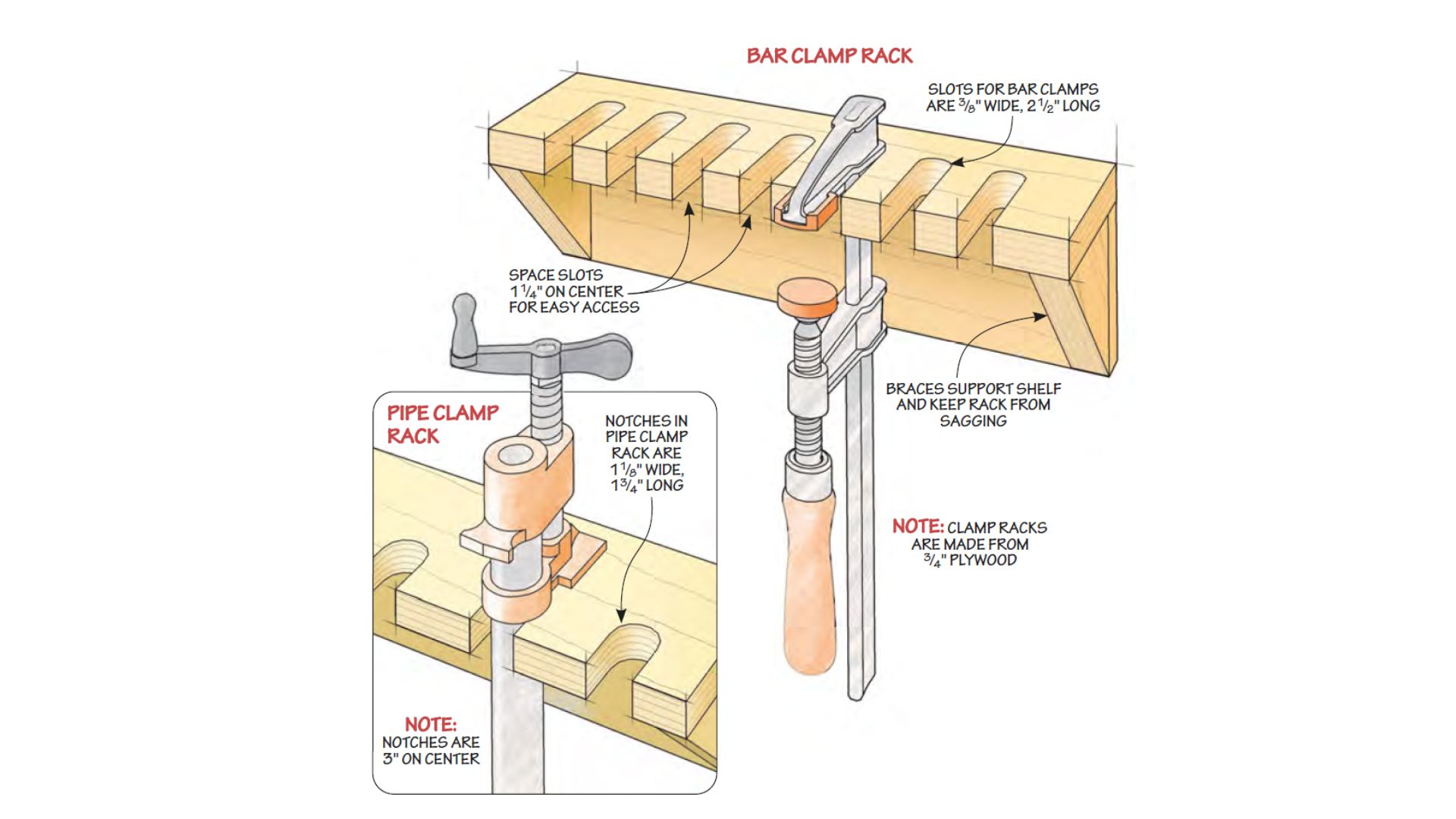 Quick and Easy Clamp Storage