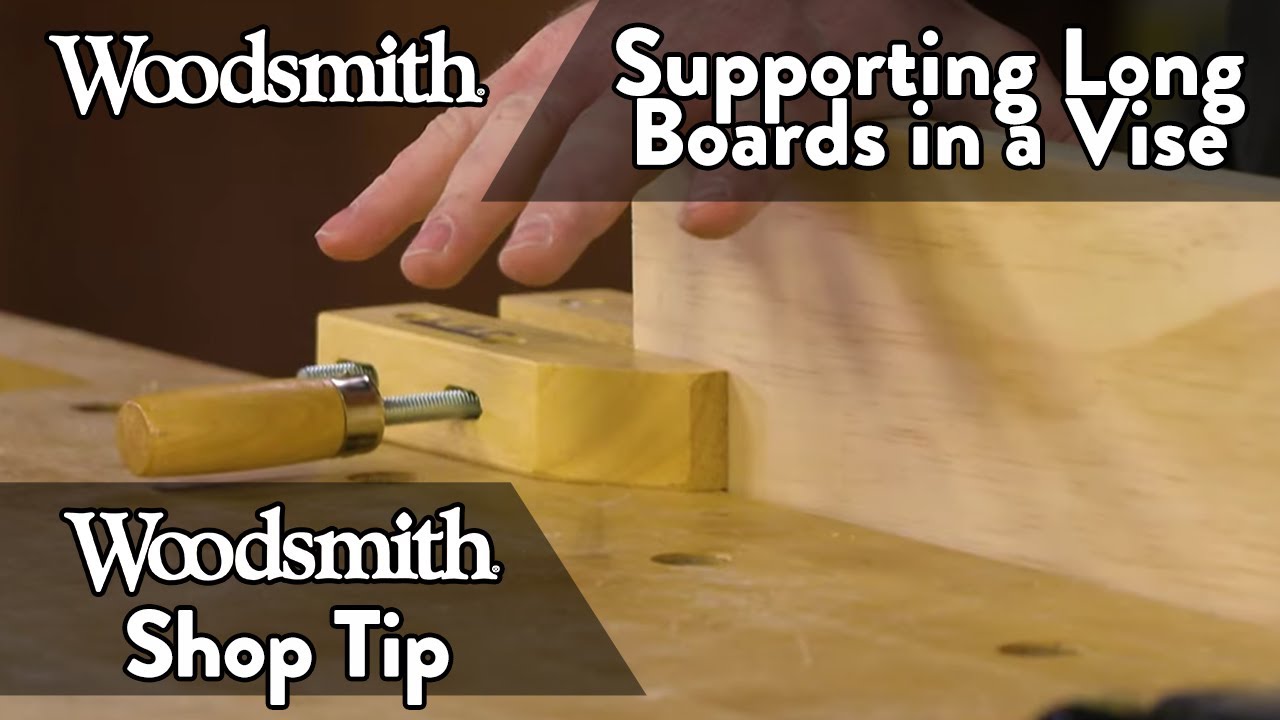 Supporting Long Boards in a Face Vise
