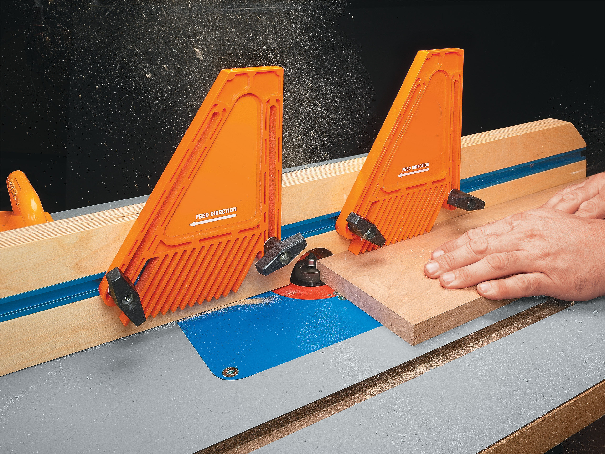 bright orange featherboard